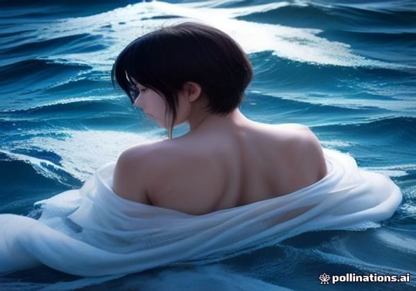 专业潜水员在清澈蓝色海水中检查鲍鱼养殖笼，笼内鲍鱼密集附着，阳光透过海面形成光柱，画面生态感强烈