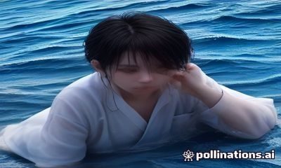 凌晨四点渔船在薄雾中出发，渔民穿着橙色救生衣准备下笼捕捞鲍鱼，海面平静灯光昏黄
